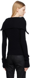 OPEN YY Black Zip Sweater