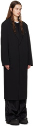 Wooyoungmi Black Single-Breasted Coat