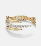 Yeprem Golden Strada 18kt white and yellow gold bangle with diamonds