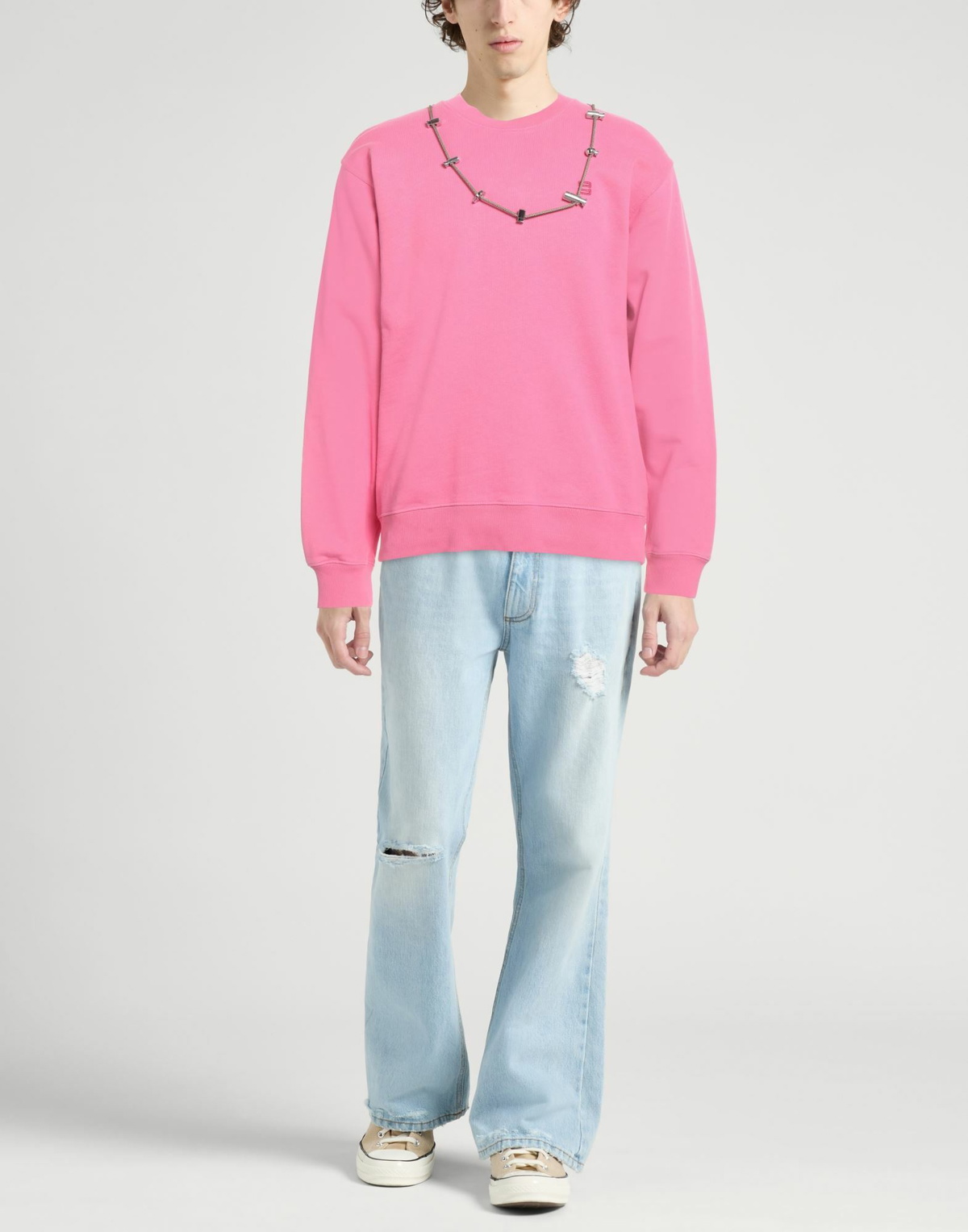 Ambush Mens Sweatshirt in Pink