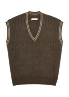 Nudie Jeans Sverre Knitted Vest Brown