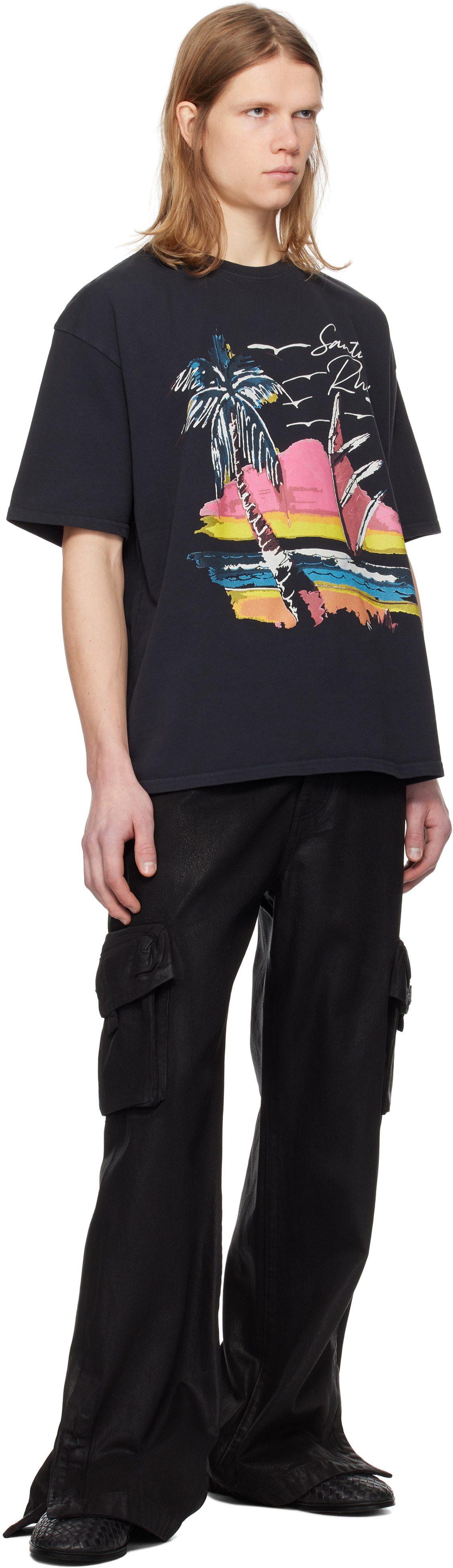 【関税込み】Rhude ブラック Saint-Rhude Tシャツ SAINT-RHUDE TEE – R H U D E