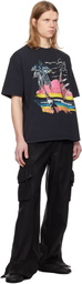 Rhude Black 'Saint-Rhude' T-shirt