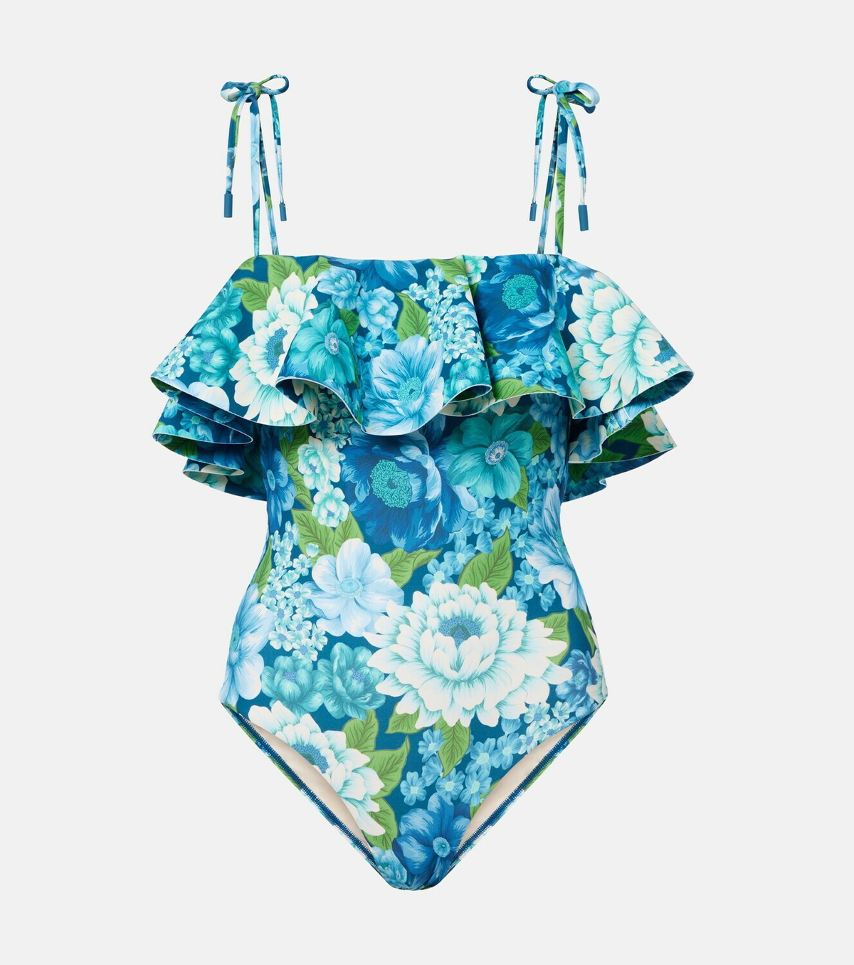 Alémais Margo floral ruffled swimsuit