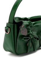 Acne Studios Mini Multipocket Leather top Handle bag - Dark Green - One Size