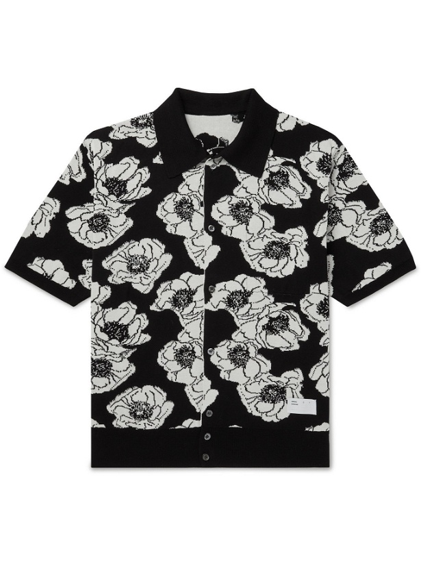 Photo: 4SDESIGNS - Reversible Cotton-Jacquard Shirt - Black