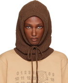 MM6 Maison Margiela Brown Wool Hood