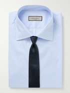 Canali - Cutaway-Collar Striped Cotton-Twill Shirt - Blue