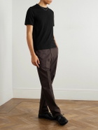 Saman Amel - Straight-Leg Cotton-Blend Trousers - Brown