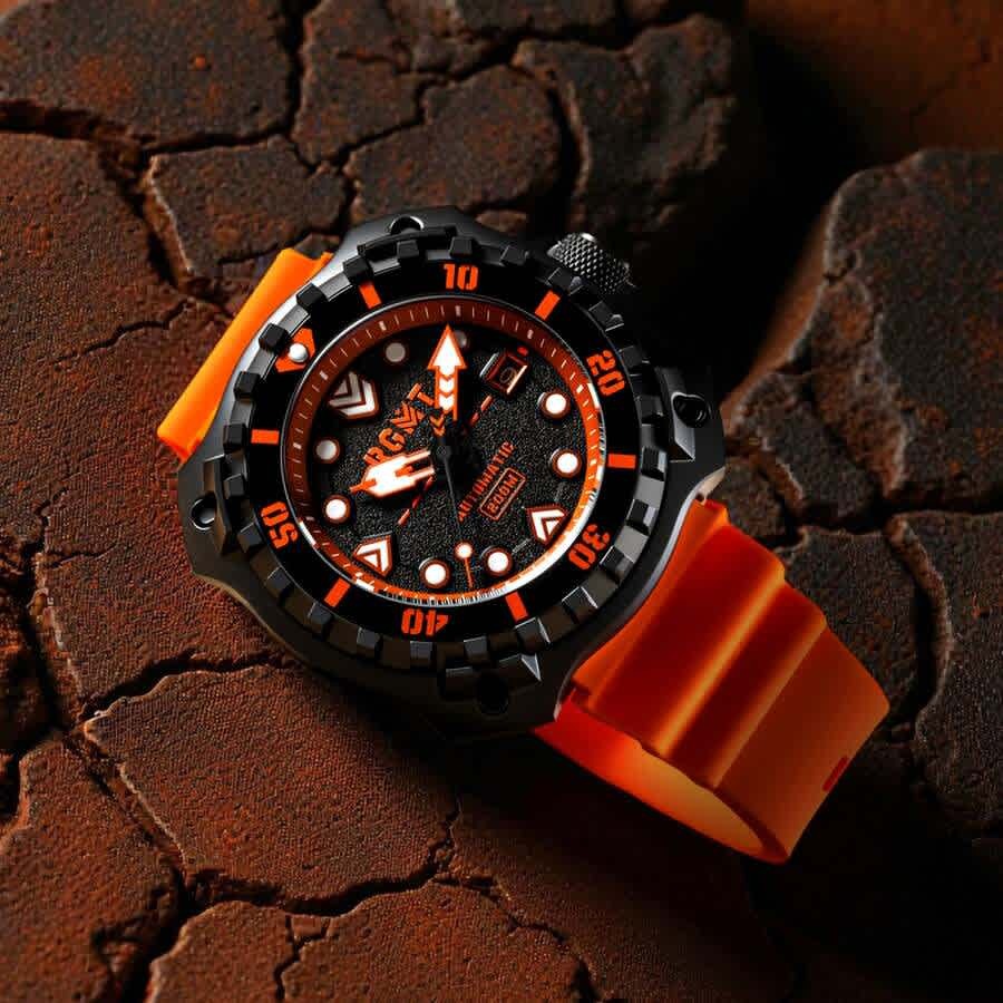 RGMT Minesweep Automatic Black Dial Mens Watch RG-8070-04