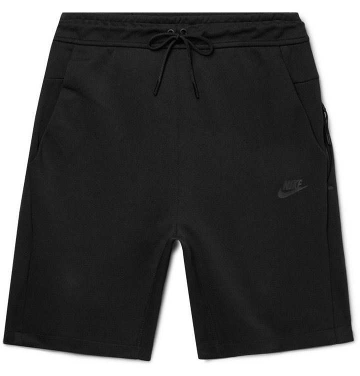 Photo: Nike - Cotton-Blend Tech Fleece Shorts - Black