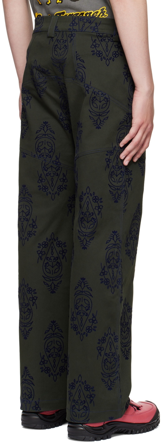paria /FARZANEH Green Straight-Leg Jeans