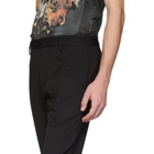 Dsquared2 Black Wool Admiral Trousers