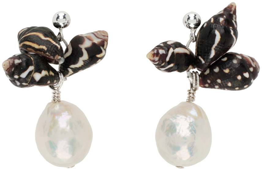 Santangelo Silver & Brown Bepe Earrings
