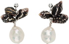 Santangelo Silver & Brown Bepe Earrings
