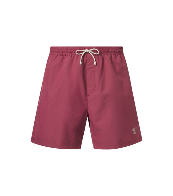 Photo: Brunello Cucinelli Logo swim trunks