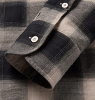 TOM FORD - Buffalo Check Cotton-Flannel Shirt - Ecru