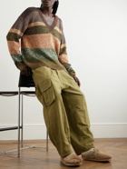 Story Mfg. - Keeping Striped Organic Cotton Sweater - Brown