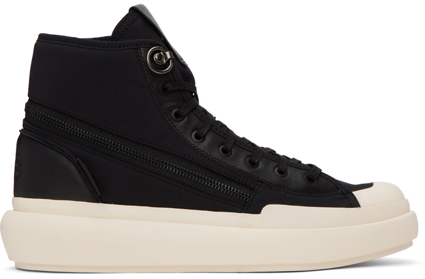 Y-3 Black Ajatu Court High Sneakers Y-3