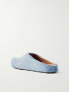 Marni - Fussbett Calf Hair Slippers - Blue
