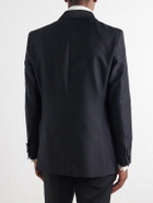 Favourbrook - Polka-Dots Wool and Silk-Blend Tuxedo Jacket - Black