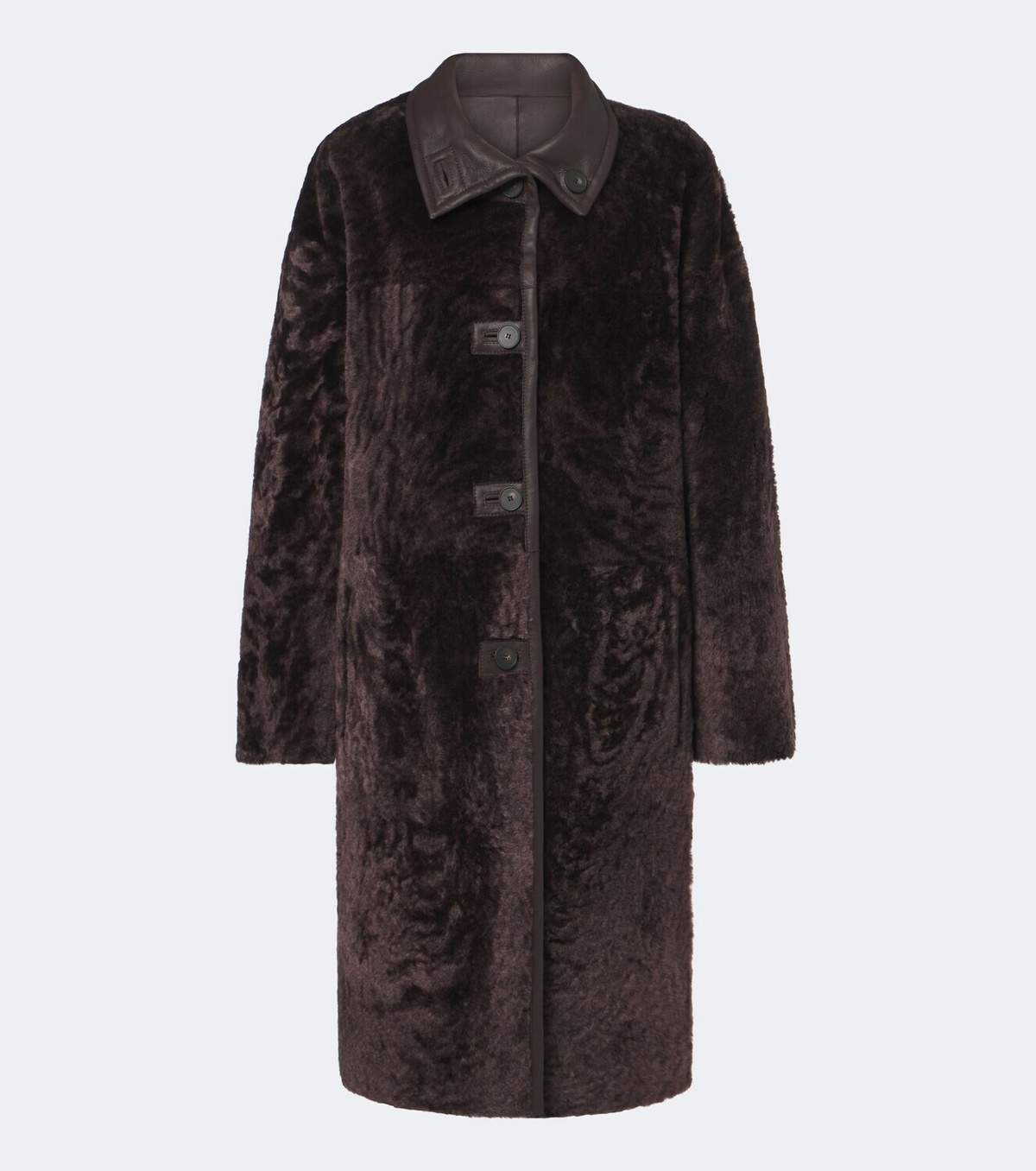 Joseph Ari reversible leather and shearling coat