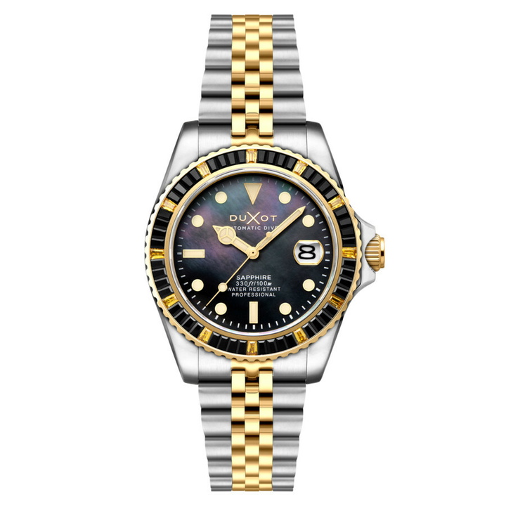 Photo: Duxot Atlantica 40 Automatic Black Dial Mens Watch DX-2077-99
