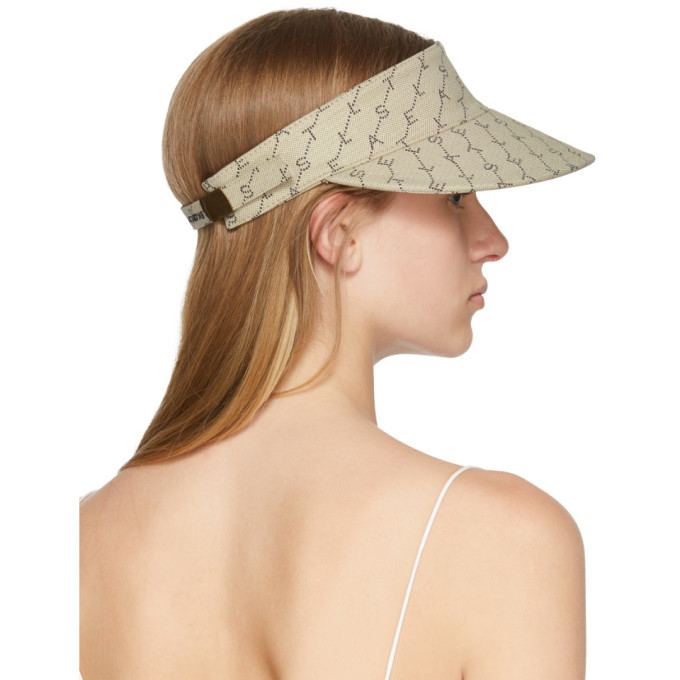 Stella McCartney Beige Monogram Visor Stella McCartney