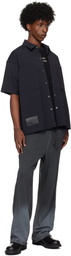 Izzue Gray Cotton Terry Faded Sweatpants