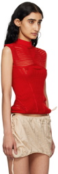 Isa Boulder SSENSE Exclusive Red Calm Tank Top
