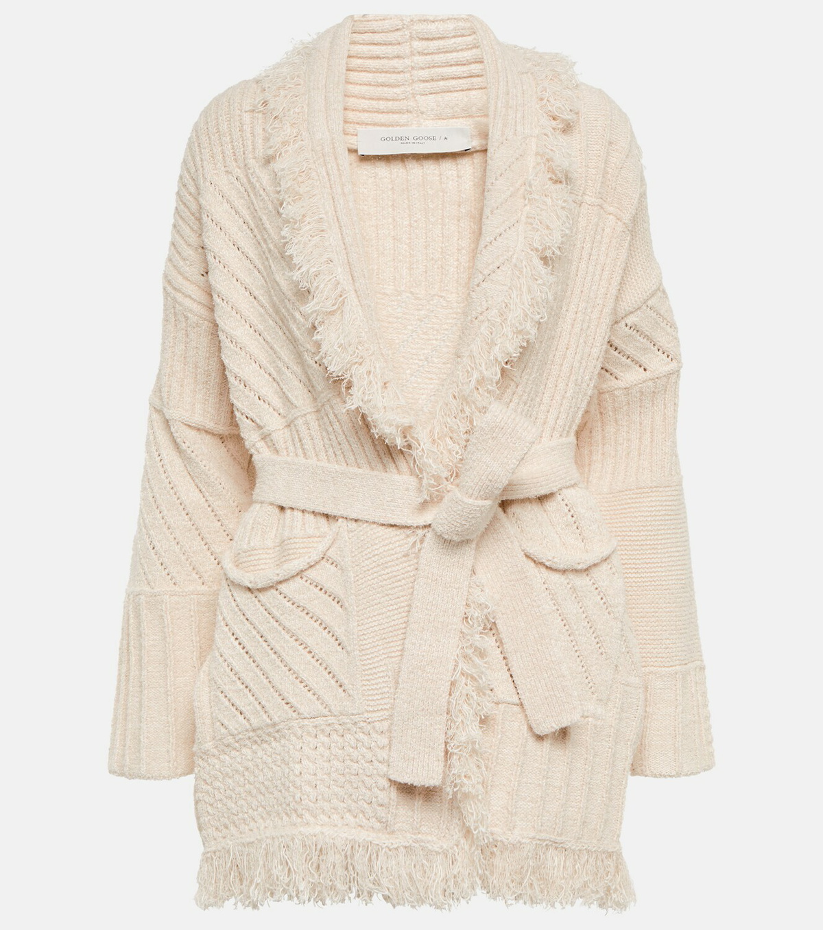 Golden Goose - Embellished jacquard knit cardigan