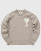 Ami Paris Off White Adc Sweater Beige - Mens - Pullovers