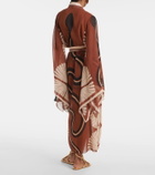 Johanna Ortiz Belted midi dress