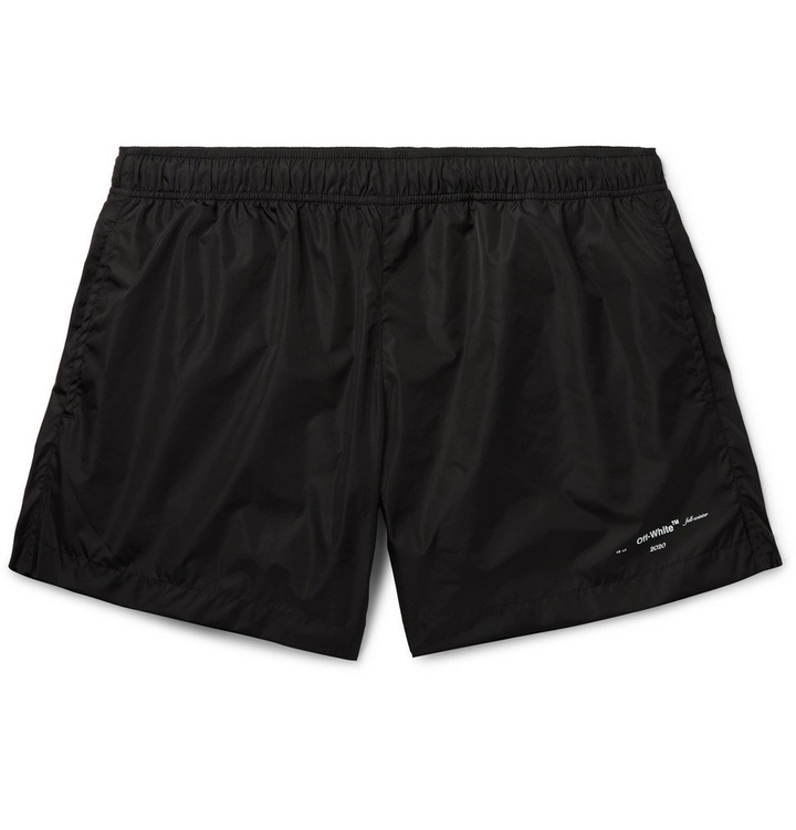 Photo: Off-White - Mid-Length Swim Shorts - Black