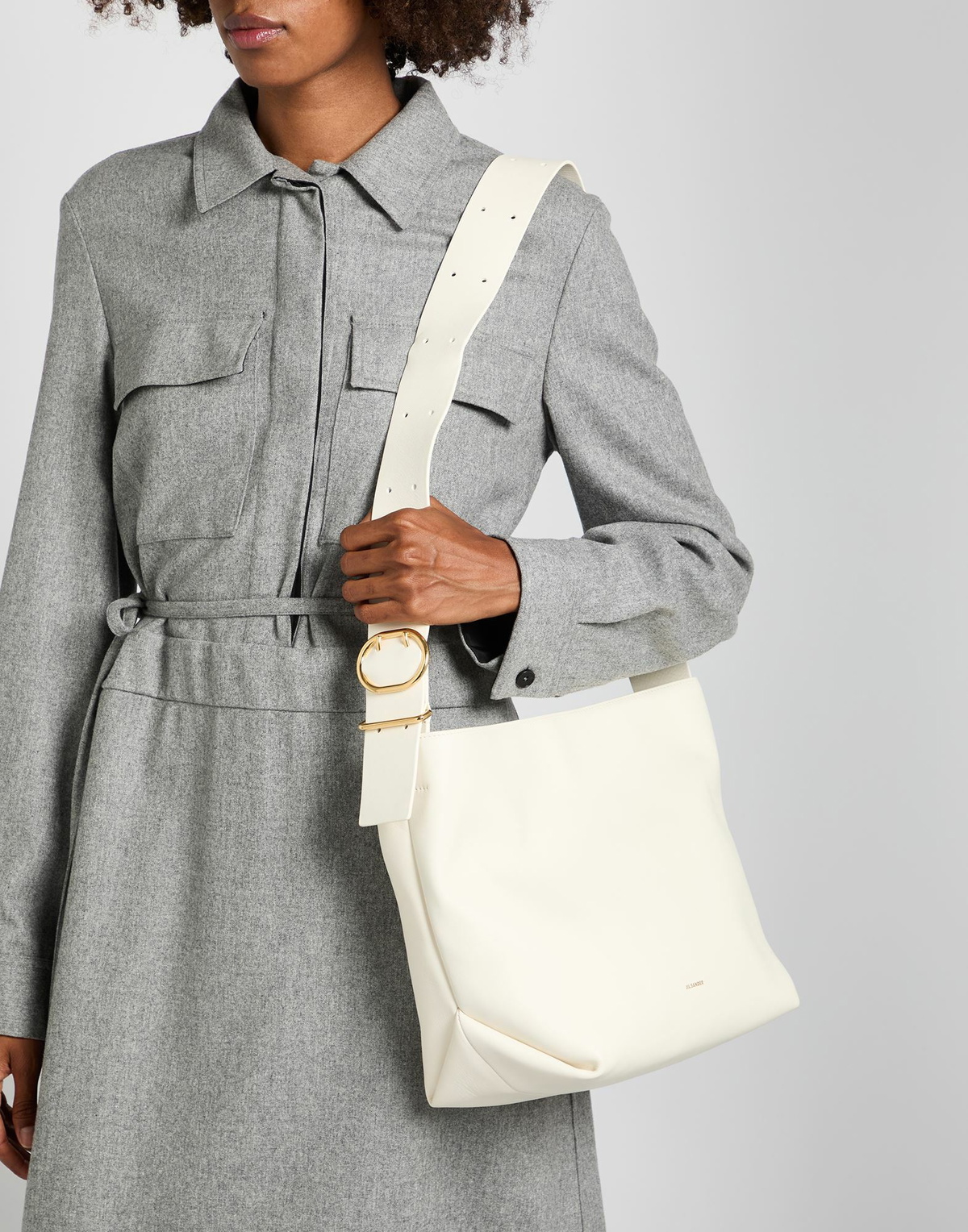 Jil Sander Womens Cross-body bag in White