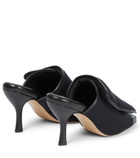 Gia Borghini - Gia 4 leather-trimmed sandals