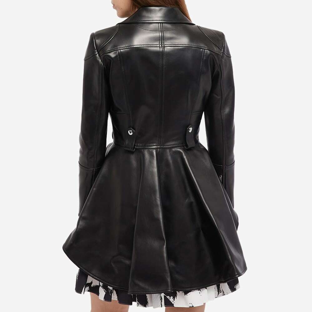 Alexander McQueen Women's Leather Biker Jacket in Black