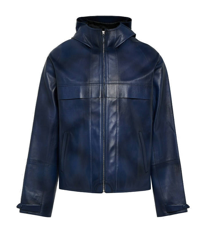 Photo: Berluti Hooded leather jacket