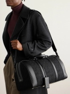 FERRAGAMO - Leather-Trimmed Logo-Jacquard Canvas Weekend Bag