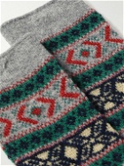 ANONYMOUS ISM - Jacquard-Knit Socks - Gray