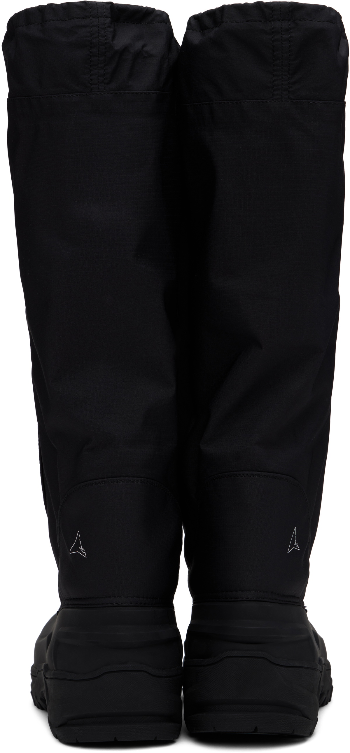 ROA Black Rubber Tall Boots