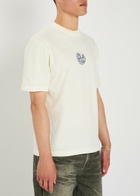 Stone Island Logo-print Cotton T-shirt Ivory