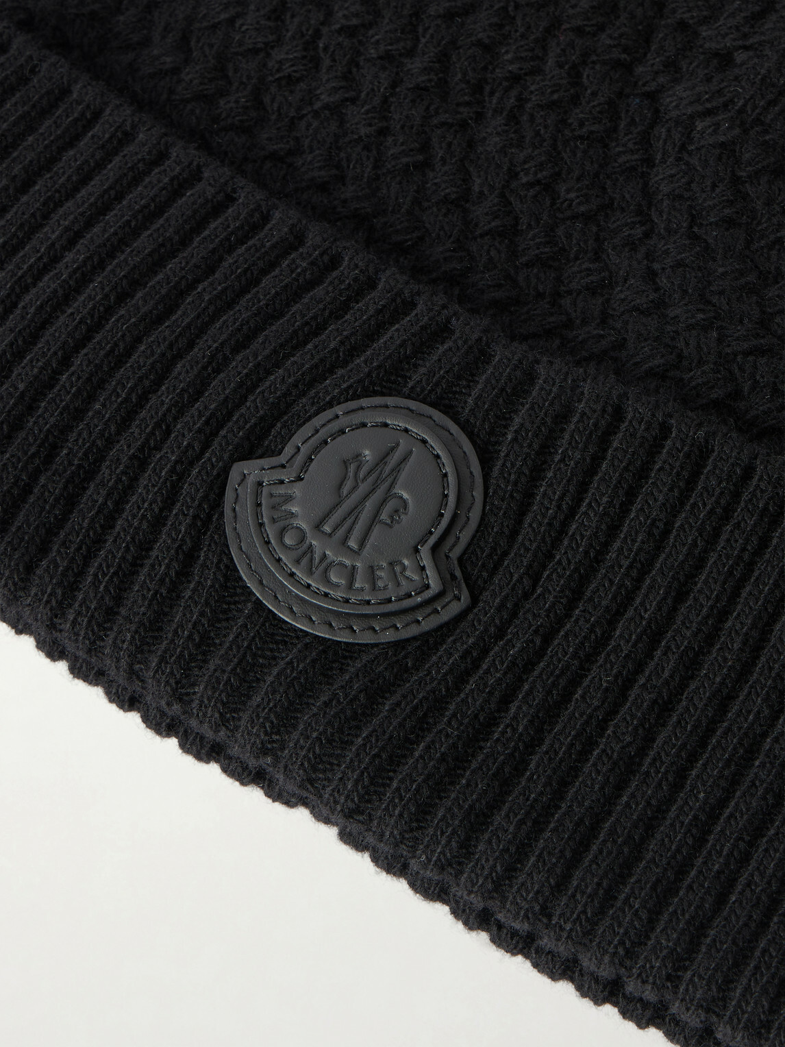Moncler - Logo-Appliquéd Wool and Cashmere-Blend Beanie