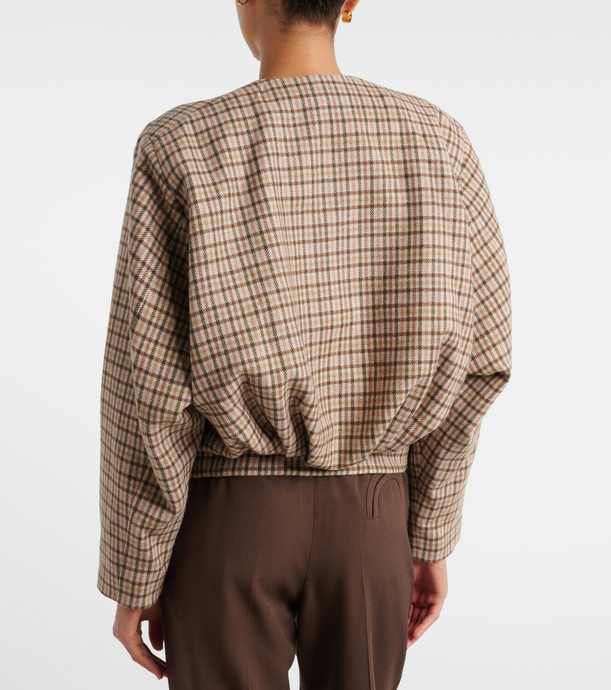 Blazé Milano Altai checked wool and cashmere jacket