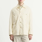 Auralee Men's Wool Cotton Linen Ox Work Jacket in Off White