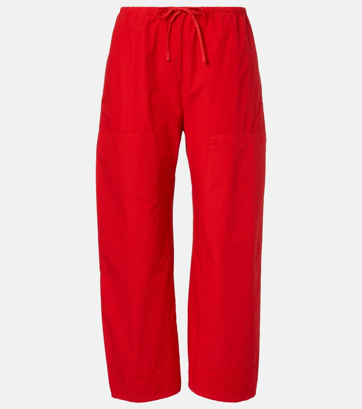 Leset Kyoto cropped cotton wide-leg pants