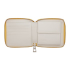 Loewe Yellow and White Square Zip Wallet