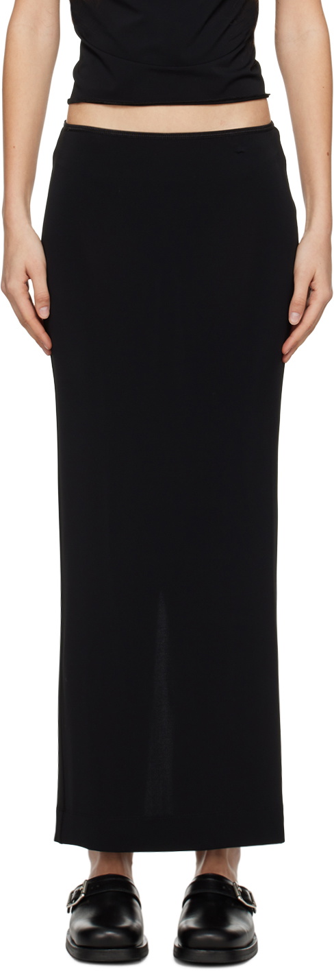 ÉTERNE Black Emma Maxi Skirt