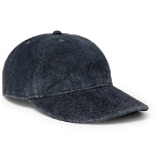 RRL - Roughout Leather Baseball Cap - Blue