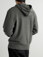 LOEWE - Logo-Embroidered Wool Hoodie - Gray